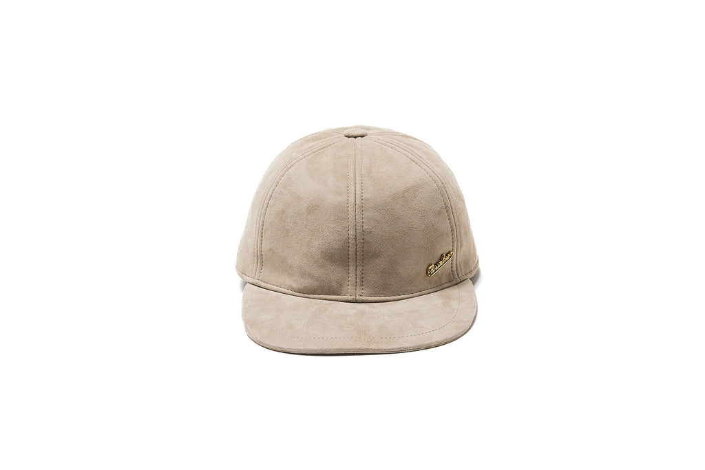 LIBEIRO ベースボールキャップ BEIGE スエードベースボールキャップ