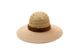 ”アンナ” パターンラフィアブレード/ヘンプブレード ハット