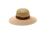 ”アンナ” パターンラフィアブレード/ヘンプブレード ハット