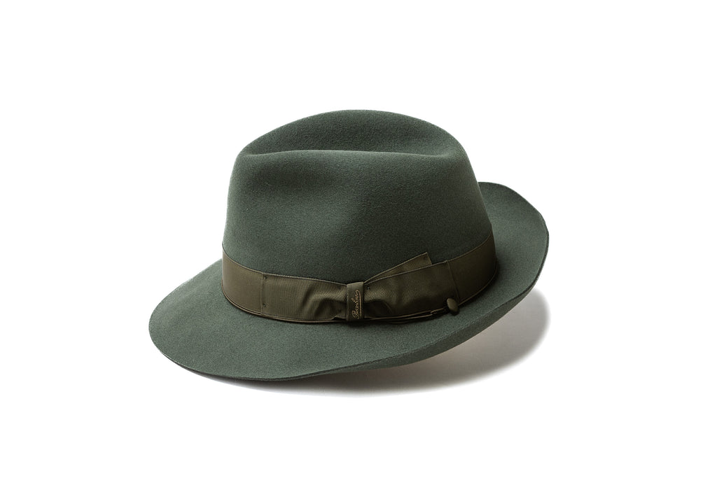 BorsalinoボルサリーノQ.S.アネッロミディアムブリムメンズハット