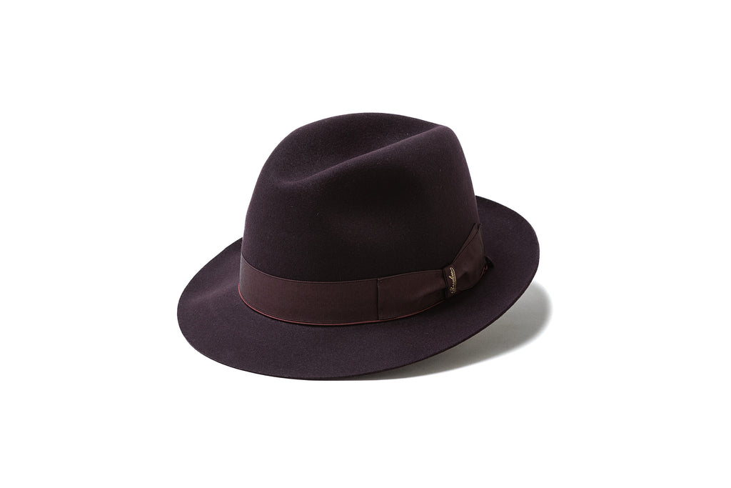 【美品】ボルサリーノ 髙島屋特注 ラビットファー ショートブリム ハット 61 美品】ボルサリーノ 髙島屋特注 ラビットファー ショートブリム