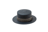 "キャノチェ" パナマ キート ストライプリボン