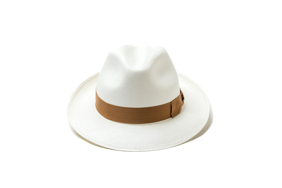 SB【新品・未着用】BORSALINO 60 ハット ナチュラル/ブラウン borsalino-vintagehat-brown-