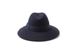 ”クローデット” ブラッシュドフェルトハット