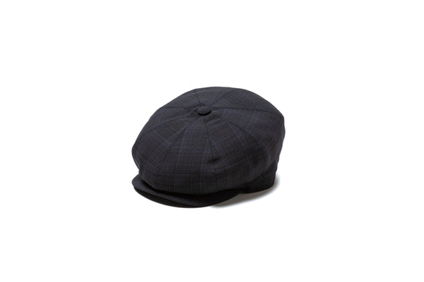 "チェーザレ” 8パネル ハンチング スティッチ バイザー マルチカラーチェック