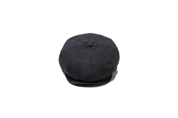 "チェーザレ” 8パネル ハンチング スティッチ バイザー マルチカラーチェック