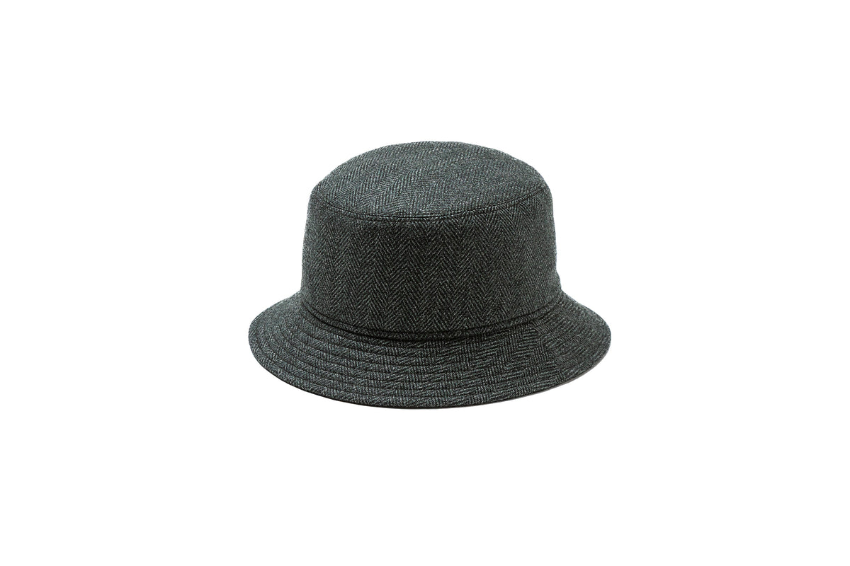 Borsalino 389 ハット 黒色 Borsalino】ボルサリーノ ハット ハット ウール×レザー 黒