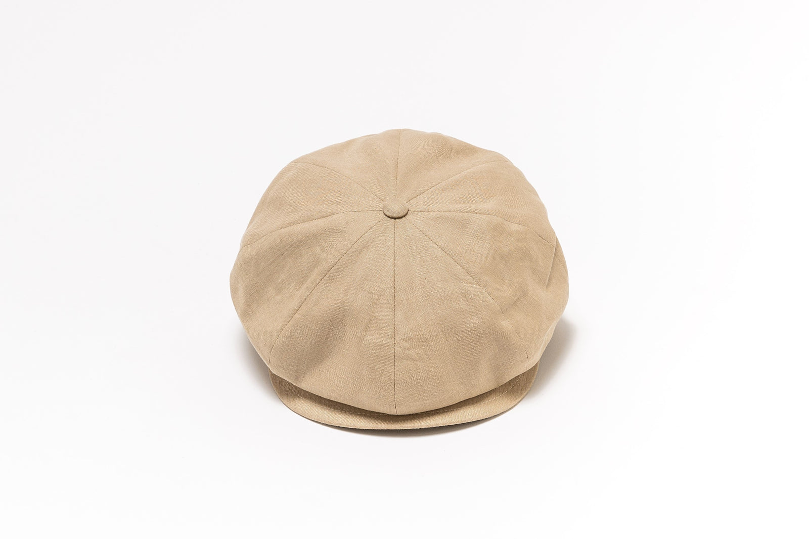 ウバルド” 8パネル ハンチング スティッチ バイザー リネン