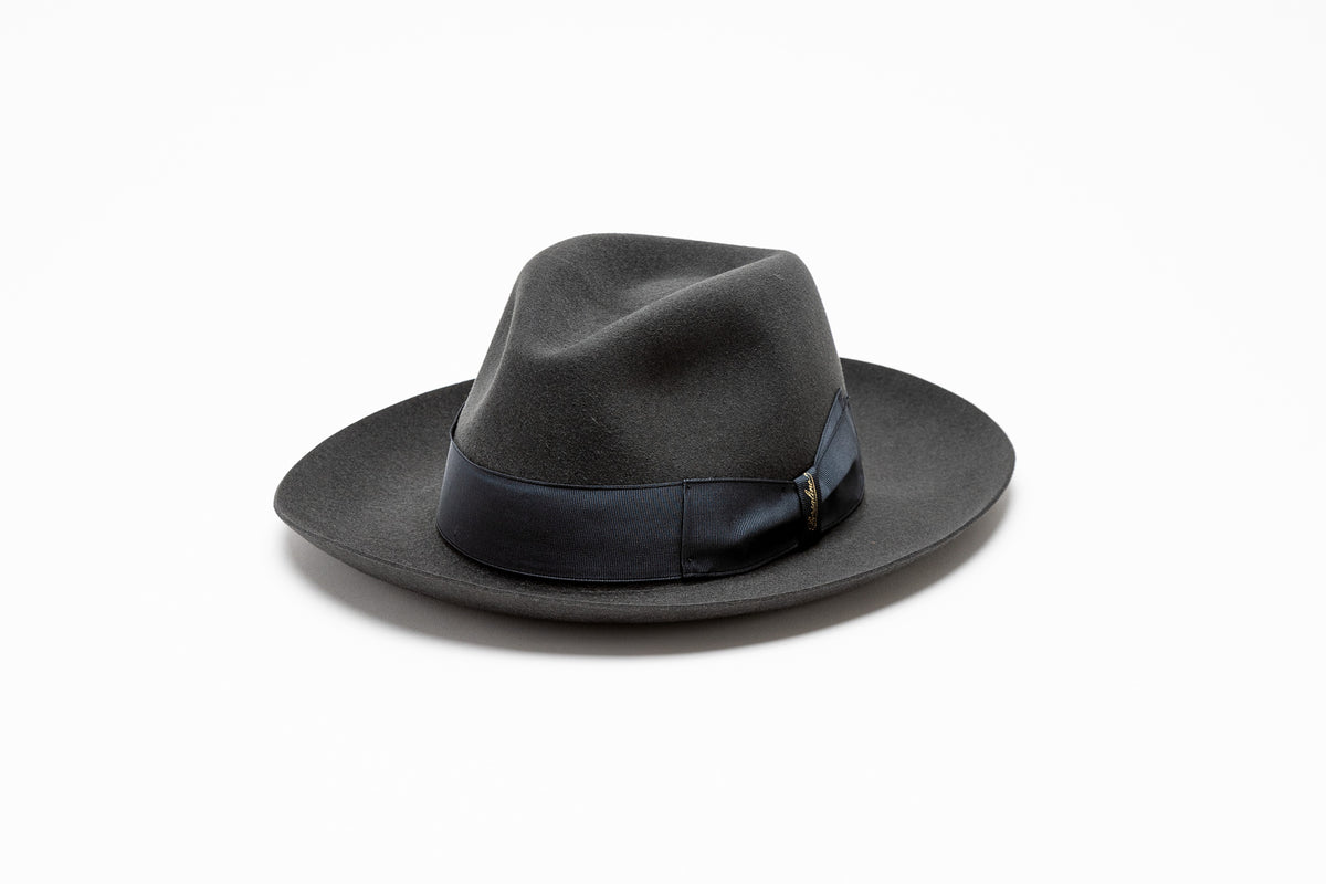 Borsalino Claudette ブラック フェルトハット クローデット” ブラッシュドフェルトハット – ボルサリーノ